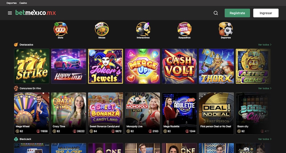 betmexico  pagina de casino