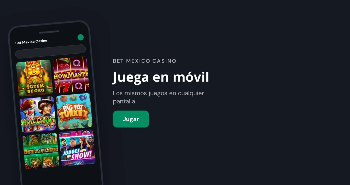 Bet Mexico Casino en el móvil